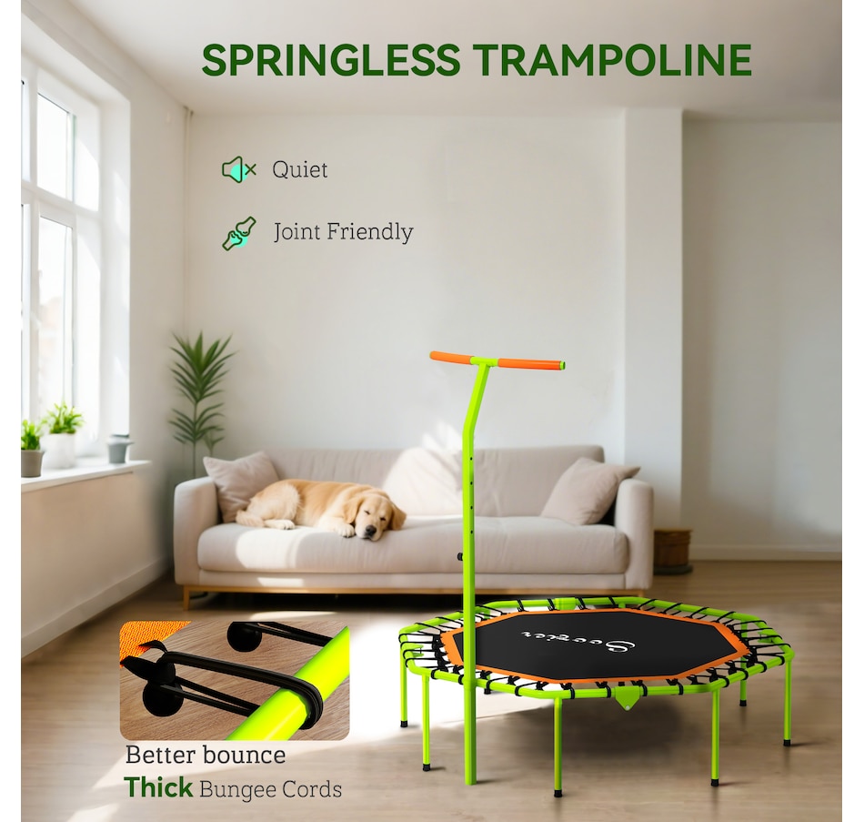 Image 929309_ALTMORE4.jpg, Product 929-309 / Price $71.99, Soozier 50" Foldable Fitness Trampoline with Adjustable Handle, Bungee from Soozier on TSC.ca's Health & Fitness department