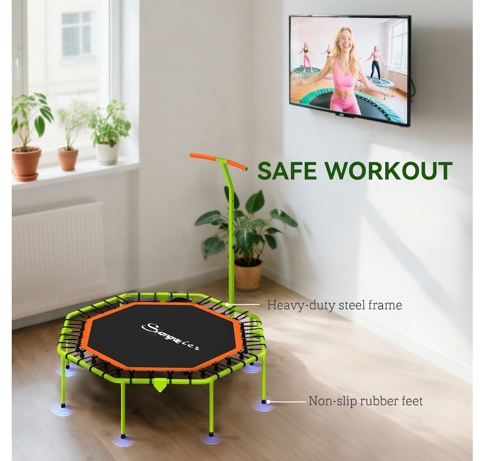 Image 929309_ALTMORE5.jpg, Product 929-309 / Price $71.99, Soozier 50" Foldable Fitness Trampoline with Adjustable Handle, Bungee from Soozier on TSC.ca's Health & Fitness department