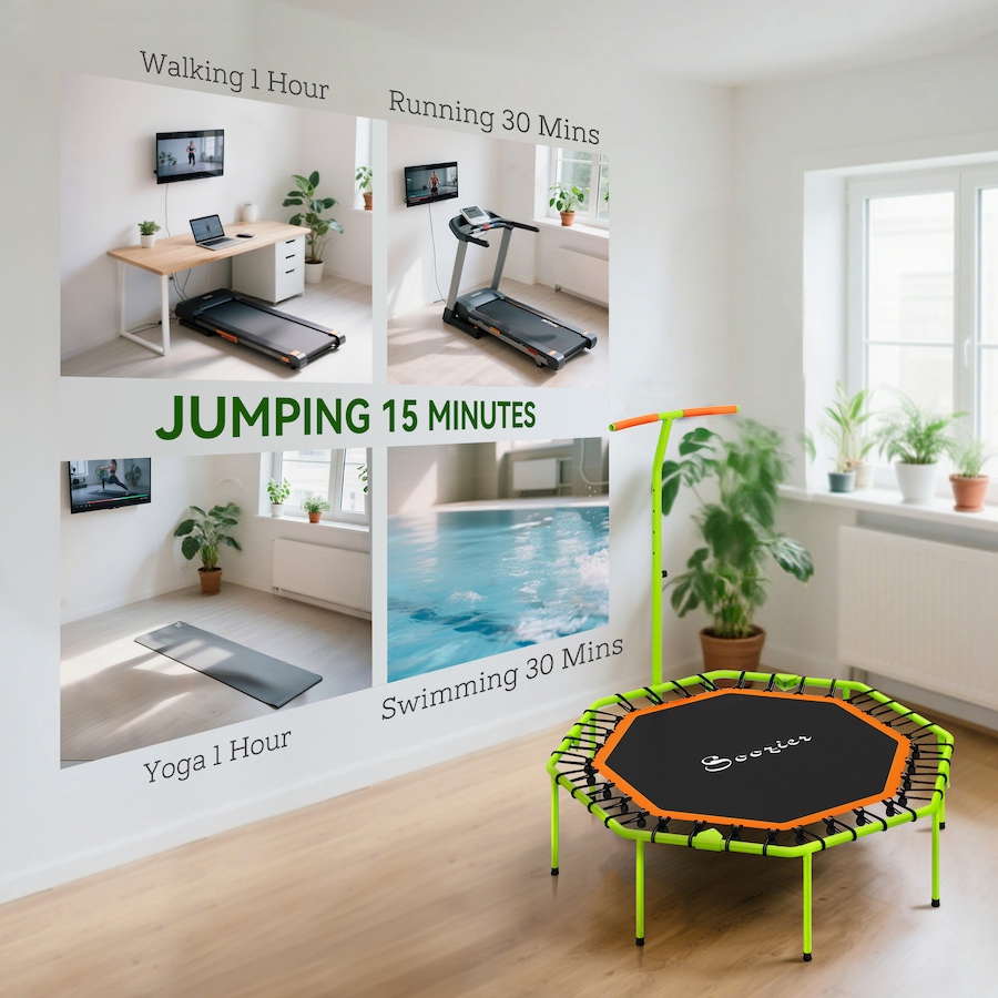 Image 929309_ALTMORE6.jpg, Product 929-309 / Price $99.99, Soozier 50" Foldable Fitness Trampoline with Adjustable Handle, Bungee from Soozier on TSC.ca's Health & Fitness department