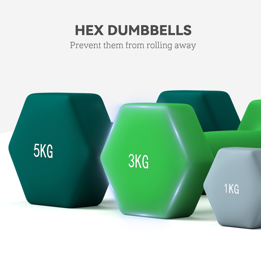 Image 929314_ALTMORE6.jpg, Product 929-314 / Price $89.99, Soozier 40 LBS Hex Dumbbell Set, Adjustable Dumbbells with Vertical Rack from Soozier on TSC.ca's Health & Fitness department