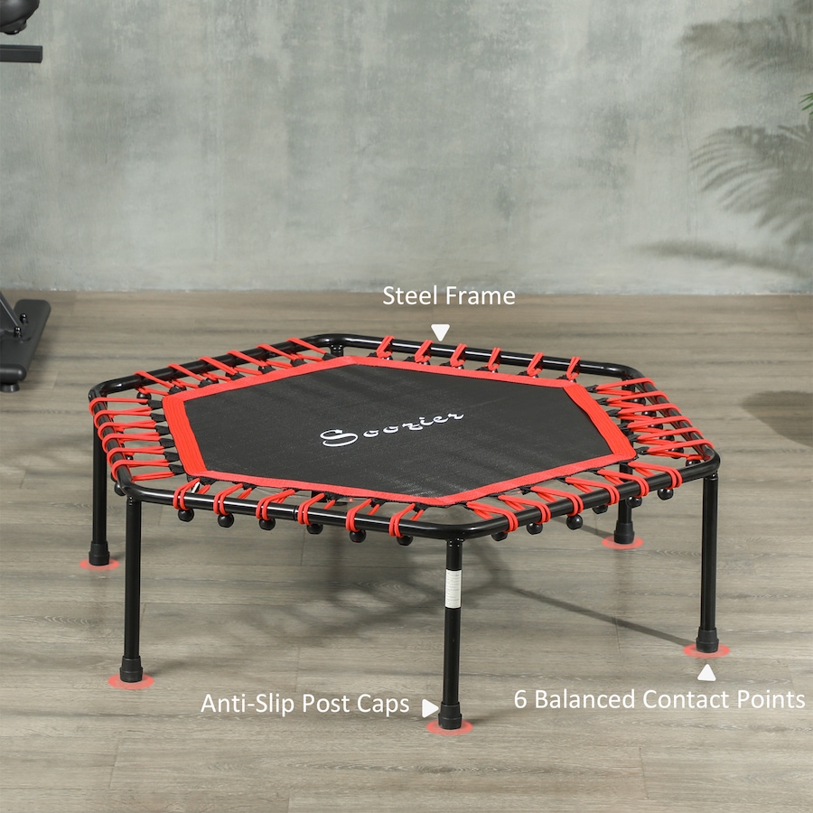 Image 929316_ALTMORE5.jpg, Product 929-316 / Price $59.99, Soozier 45" Mini Trampoline Indoor with LED Lights and Remote Control, Red from Soozier on TSC.ca's Health & Fitness department