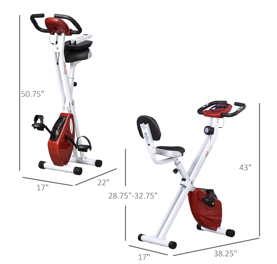 Image 929321_ALTMORE2.jpg, Product 929-321 / Price $169.99, Soozier Foldable Exercise Bike with 8 Levels of Magnetic Resistance from Soozier on TSC.ca's Health & Fitness department