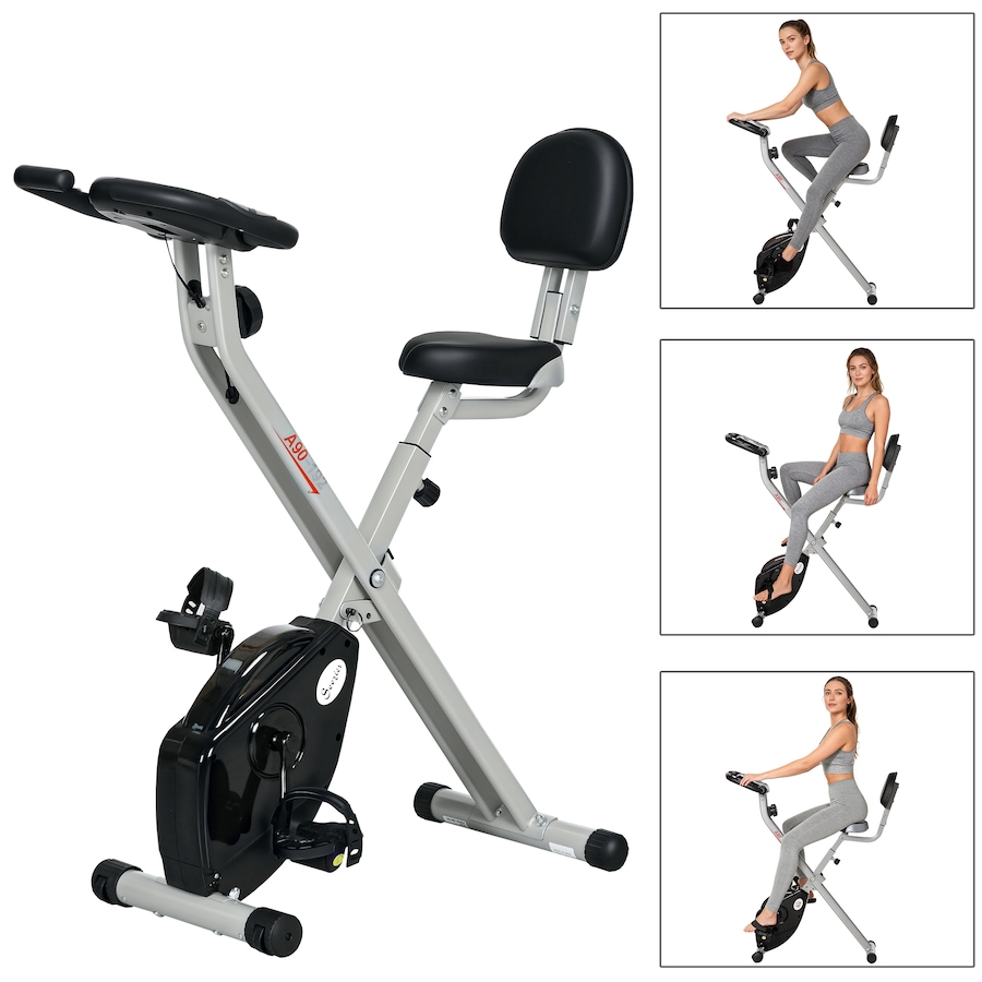 Image 929323.jpg, Product 929-323 / Price $169.99, Soozier Foldable Exercise Bike with 8 Levels of Magnetic Resistance, Black from Soozier on TSC.ca's Health & Fitness department