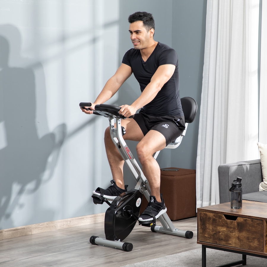Image 929323_ALTMORE1.jpg, Product 929-323 / Price $169.99, Soozier Foldable Exercise Bike with 8 Levels of Magnetic Resistance, Black from Soozier on TSC.ca's Health & Fitness department