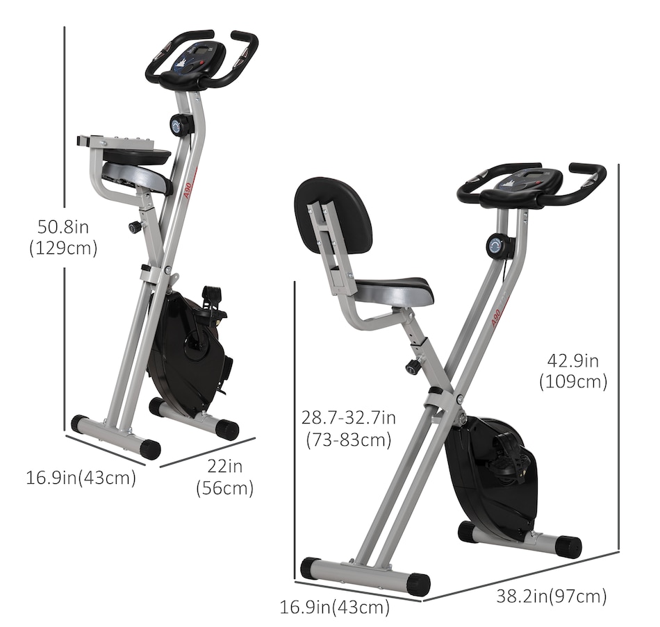 Image 929323_ALTMORE2.jpg, Product 929-323 / Price $189.99, Soozier Foldable Exercise Bike with 8 Levels of Magnetic Resistance from Soozier on TSC.ca's Health & Fitness department