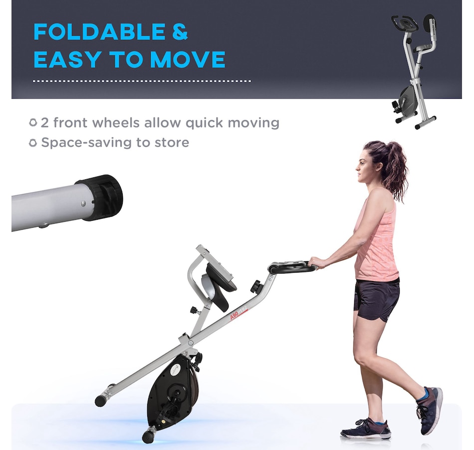 Image 929323_ALTMORE3.jpg, Product 929-323 / Price $189.99, Soozier Foldable Exercise Bike with 8 Levels of Magnetic Resistance from Soozier on TSC.ca's Health & Fitness department
