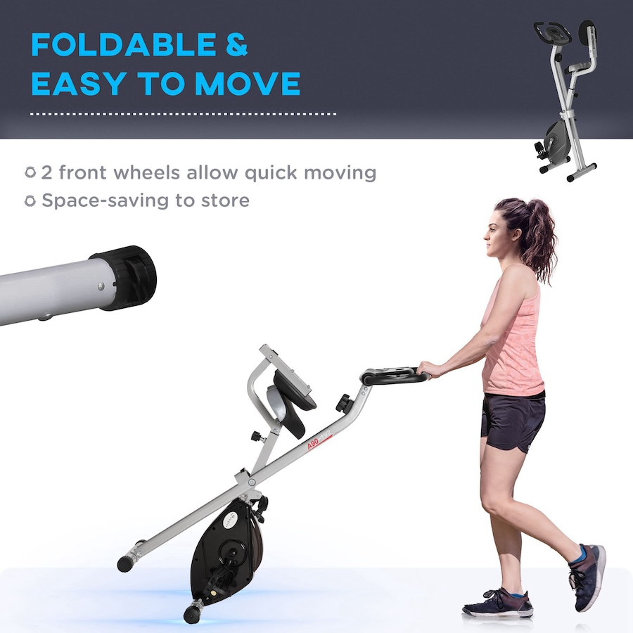 Image 929323_ALTMORE3.jpg, Product 929-323 / Price $169.99, Soozier Foldable Exercise Bike with 8 Levels of Magnetic Resistance, Black from Soozier on TSC.ca's Health & Fitness department