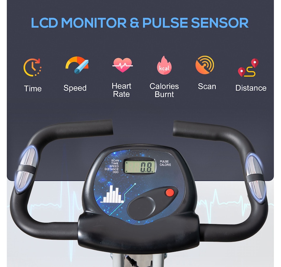 Image 929323_ALTMORE4.jpg, Product 929-323 / Price $189.99, Soozier Foldable Exercise Bike with 8 Levels of Magnetic Resistance from Soozier on TSC.ca's Health & Fitness department