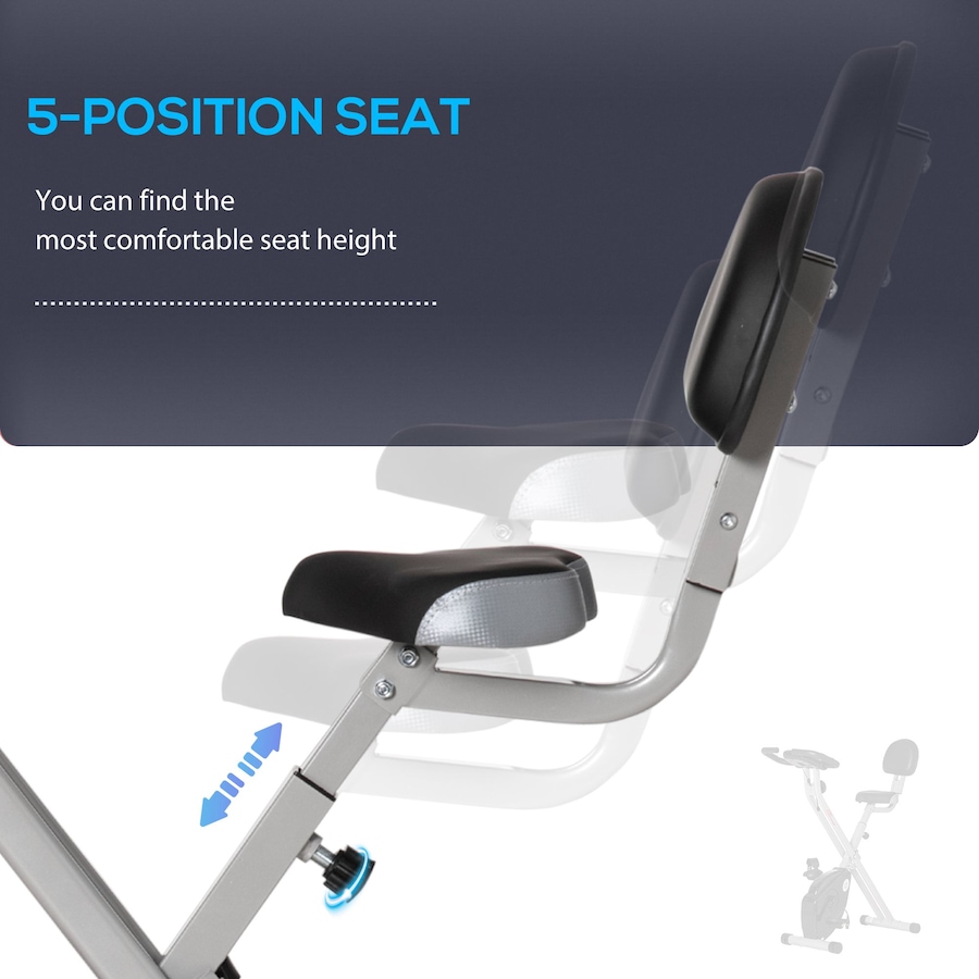 Image 929323_ALTMORE5.jpg, Product 929-323 / Price $169.99, Soozier Foldable Exercise Bike with 8 Levels of Magnetic Resistance, Black from Soozier on TSC.ca's Health & Fitness department