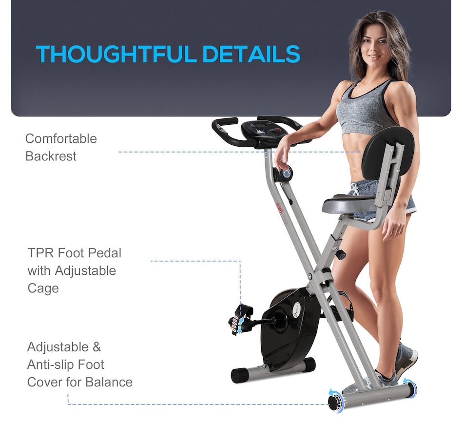 Image 929323_ALTMORE6.jpg, Product 929-323 / Price $189.99, Soozier Foldable Exercise Bike with 8 Levels of Magnetic Resistance from Soozier on TSC.ca's Health & Fitness department