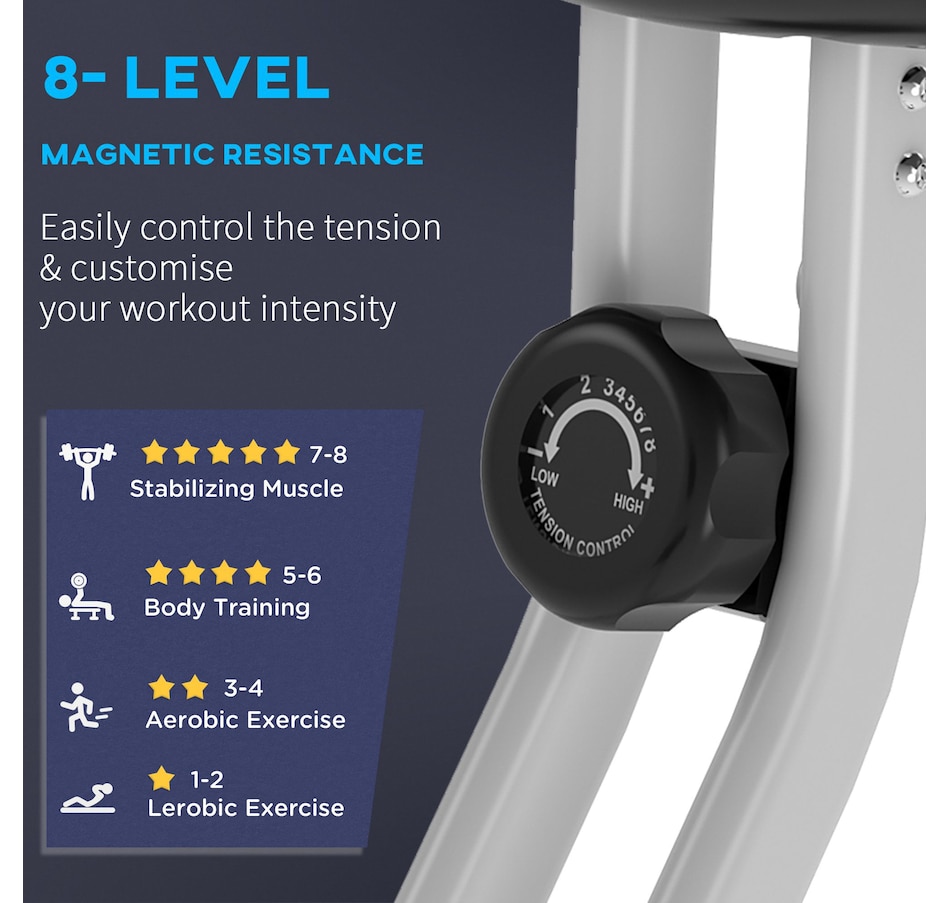 Image 929323_ALTMORE7.jpg, Product 929-323 / Price $189.99, Soozier Foldable Exercise Bike with 8 Levels of Magnetic Resistance from Soozier on TSC.ca's Health & Fitness department