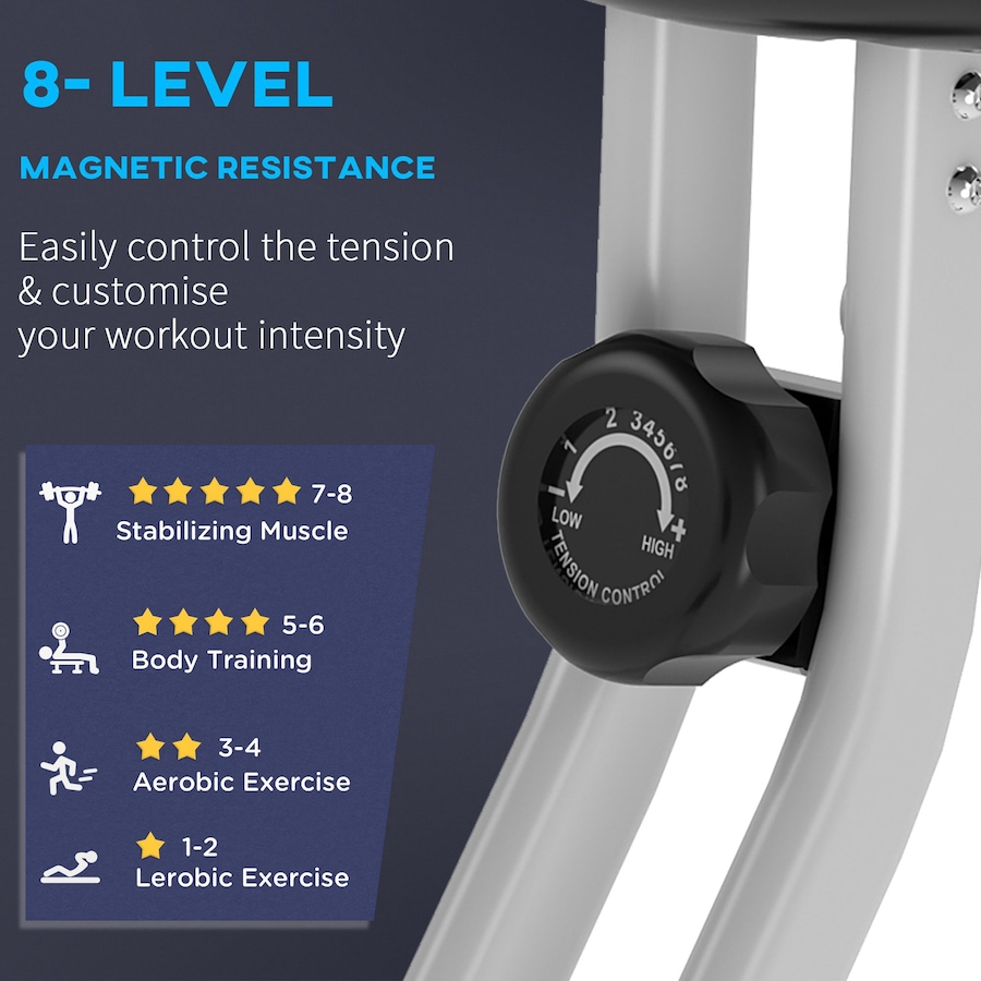 Image 929323_ALTMORE7.jpg, Product 929-323 / Price $169.99, Soozier Foldable Exercise Bike with 8 Levels of Magnetic Resistance, Black from Soozier on TSC.ca's Health & Fitness department