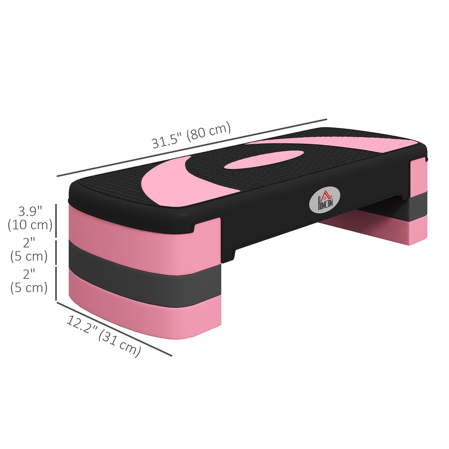 Image 929327_ALTMORE2.jpg, Product 929-327 / Price $49.99, Soozier Adjustable Aerobic Stepper, Exercise Step Platform, 4"-6"-8", Pink from Soozier on TSC.ca's Health & Fitness department