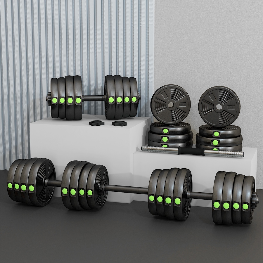 Image 929329_ALTMORE7.jpg, Product 929-329 / Price $124.99, Soozier Adjustable Barbell & Dumbbells Set with Non-slip Handles, 66LBS from Soozier on TSC.ca's Health & Fitness department