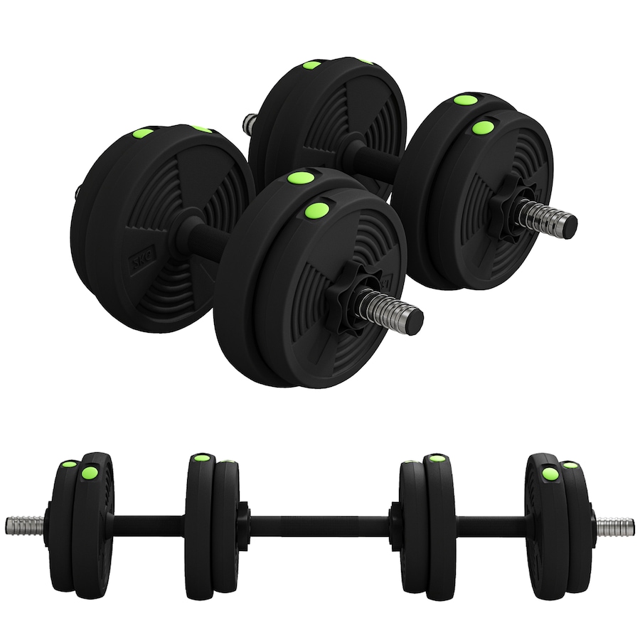 Image 929341.jpg, Product 929-341 / Price $59.99, Soozier Adjustable Barbell & Dumbbells Set with Non-slip Handles, 33LBS from Soozier on TSC.ca's Health & Fitness department
