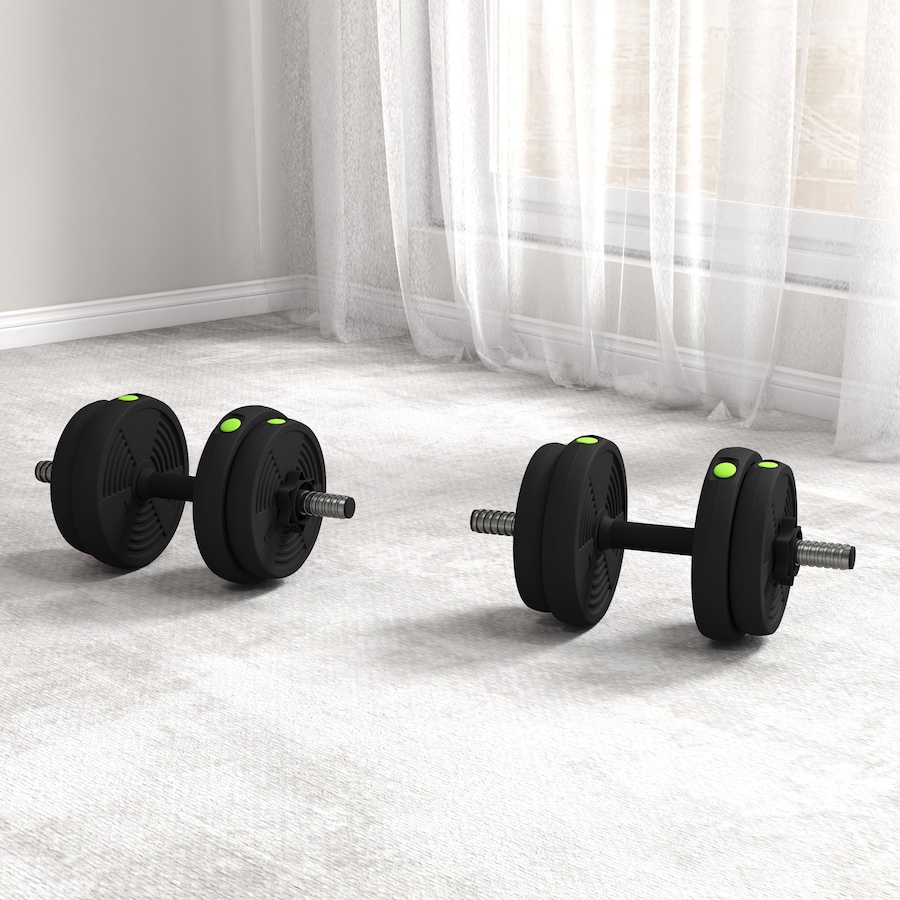 Image 929341_ALTMORE7.jpg, Product 929-341 / Price $59.99, Soozier Adjustable Barbell & Dumbbells Set with Non-slip Handles, 33LBS from Soozier on TSC.ca's Health & Fitness department