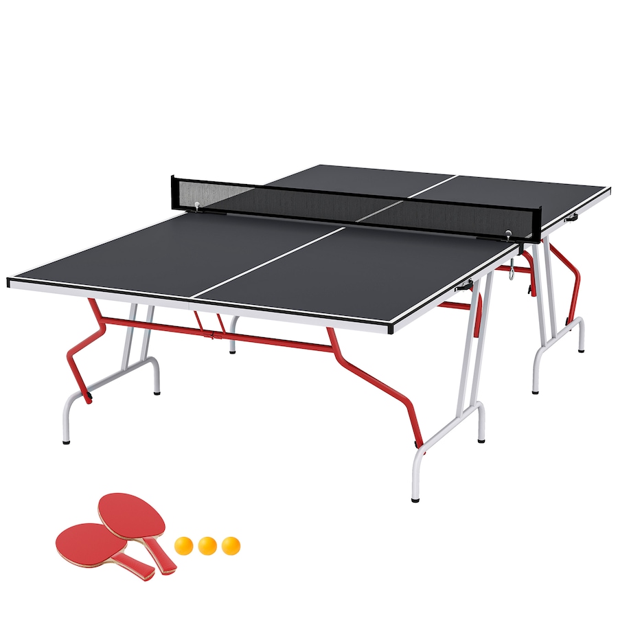 Image 929360.jpg, Product 929-360 / Price $389.99, Soozier 9' x 5' Full Size Ping Pong Table, Table Tennis Table, Dark Grey from Soozier on TSC.ca's Health & Fitness department