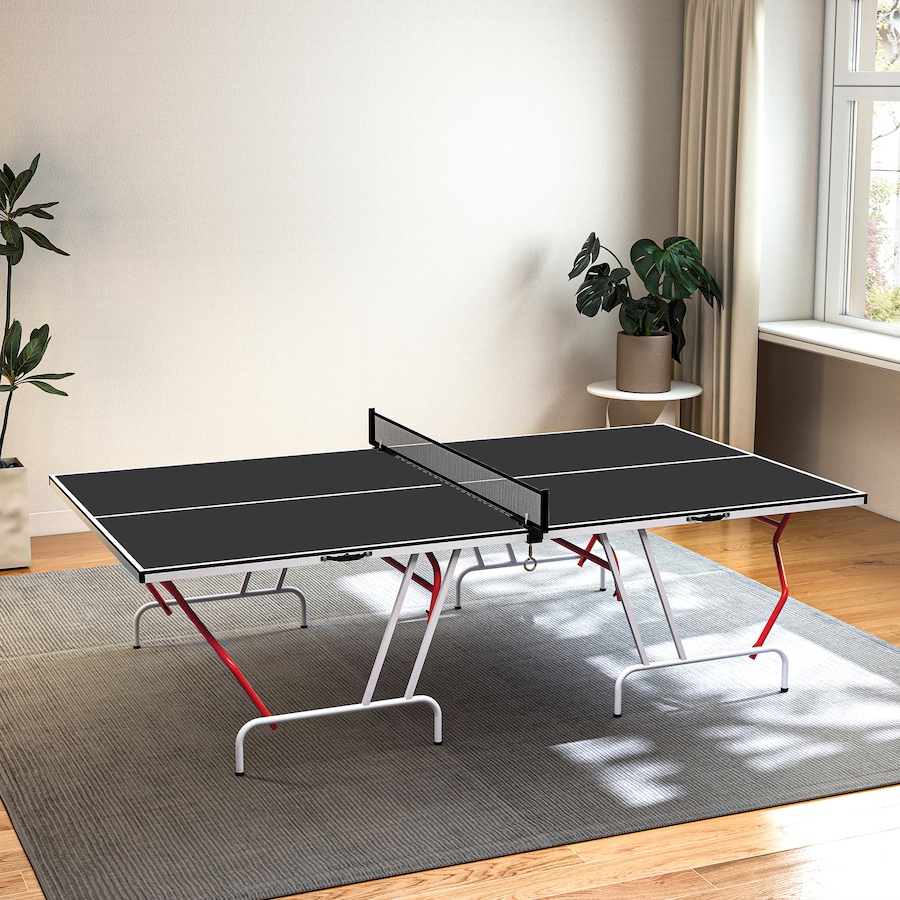 Image 929360_ALTMORE7.jpg, Product 929-360 / Price $389.99, Soozier 9' x 5' Full Size Ping Pong Table, Table Tennis Table, Dark Grey from Soozier on TSC.ca's Health & Fitness department