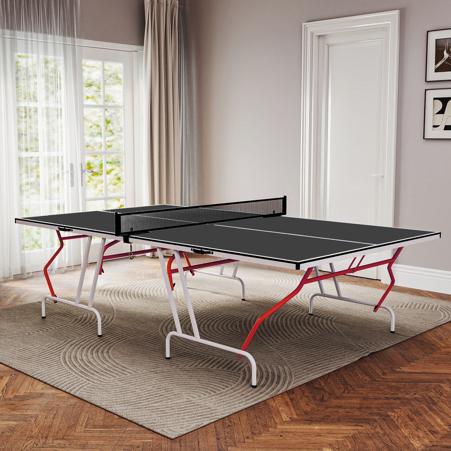 Image 929360_ALTMORE8.jpg, Product 929-360 / Price $389.99, Soozier 9' x 5' Full Size Ping Pong Table, Table Tennis Table, Dark Grey from Soozier on TSC.ca's Health & Fitness department
