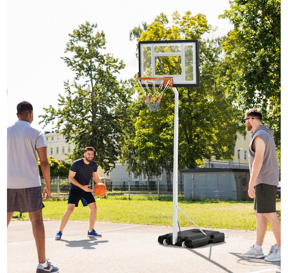 Image 929377_ALTMORE1.jpg, Product 929-377 / Price $78.99, Soozier Portable Basketball Hoop, 7ft-8.5ft Height Adjustable with Wheels from Soozier on TSC.ca's Health & Fitness department