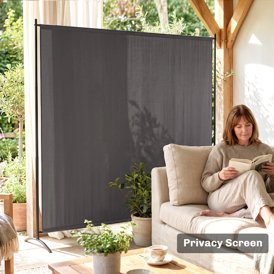 Image 929388_ALTMORE13.jpg, Product 929-388 / Price $53.99, Outsunny Single Panel Privacy Screen, UV30+ Room Divider, Dark Grey from Outsunny on TSC.ca's Home & Garden department