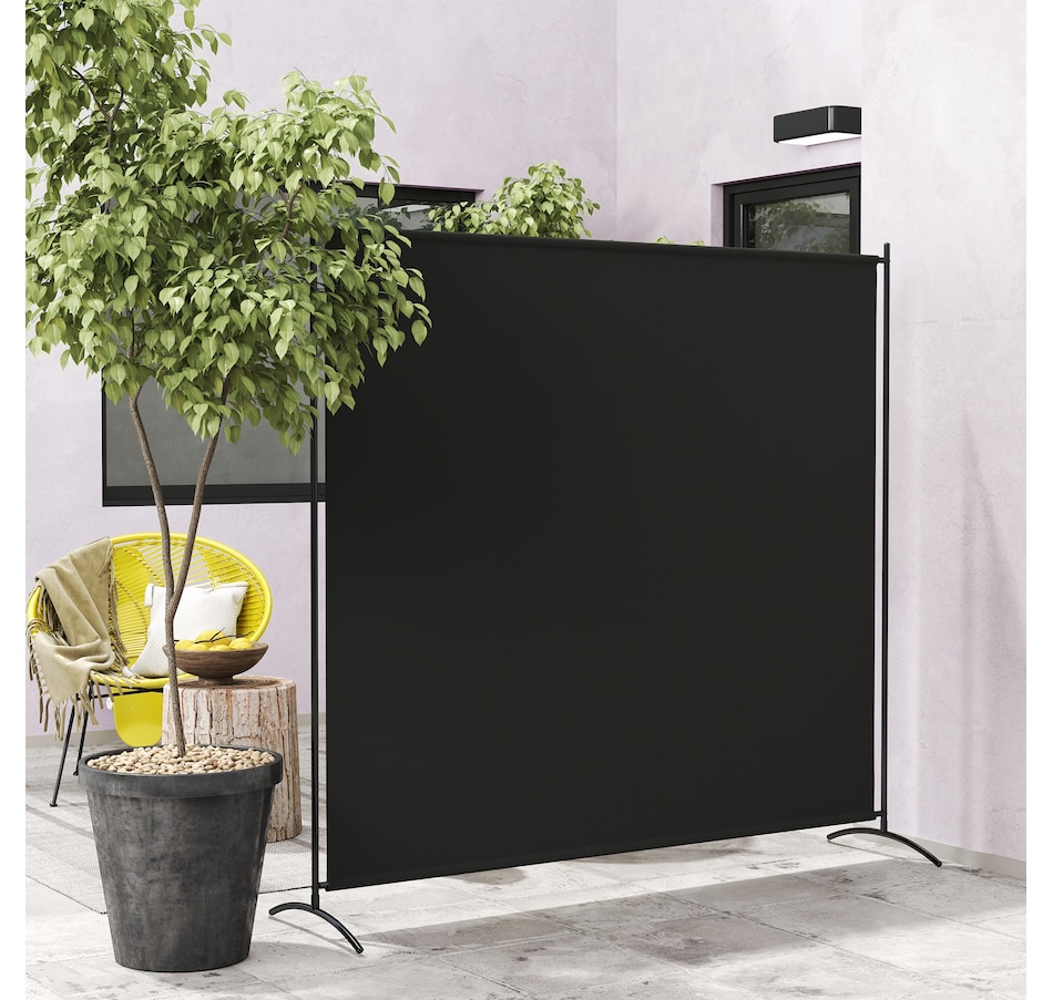 Image 929390_ALTMORE1.jpg, Product 929-390 / Price $49.99, Outsunny Single Panel Privacy Screen, UV30+ Room Divider, Black from Outsunny on TSC.ca's Home & Garden department