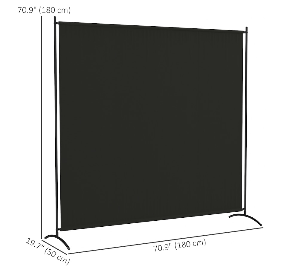 Image 929390_ALTMORE2.jpg, Product 929-390 / Price $49.99, Outsunny Single Panel Privacy Screen, UV30+ Room Divider, Black from Outsunny on TSC.ca's Home & Garden department