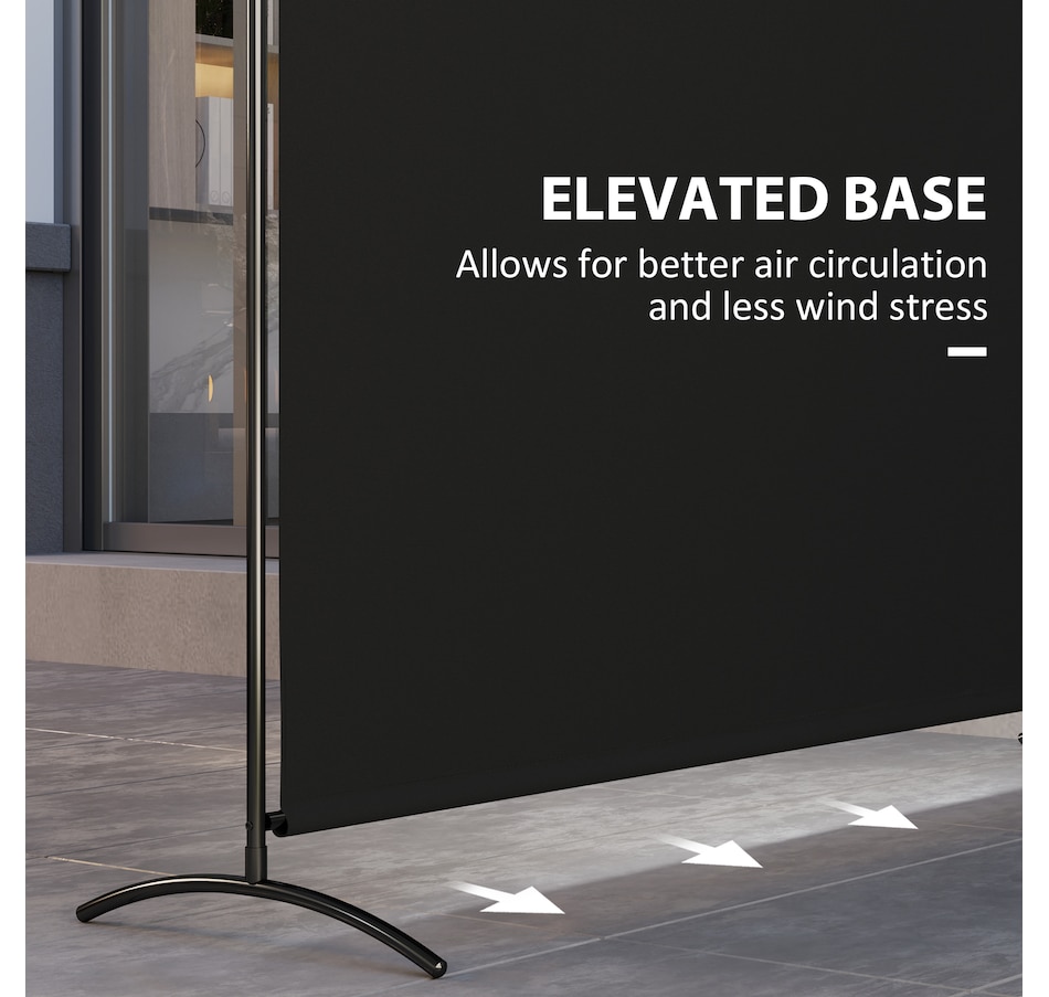 Image 929390_ALTMORE5.jpg, Product 929-390 / Price $49.99, Outsunny Single Panel Privacy Screen, UV30+ Room Divider, Black from Outsunny on TSC.ca's Home & Garden department