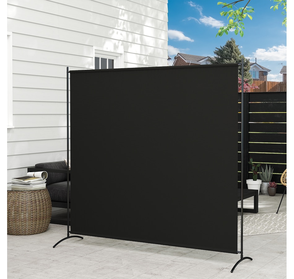Image 929390_ALTMORE6.jpg, Product 929-390 / Price $49.99, Outsunny Single Panel Privacy Screen, UV30+ Room Divider, Black from Outsunny on TSC.ca's Home & Garden department