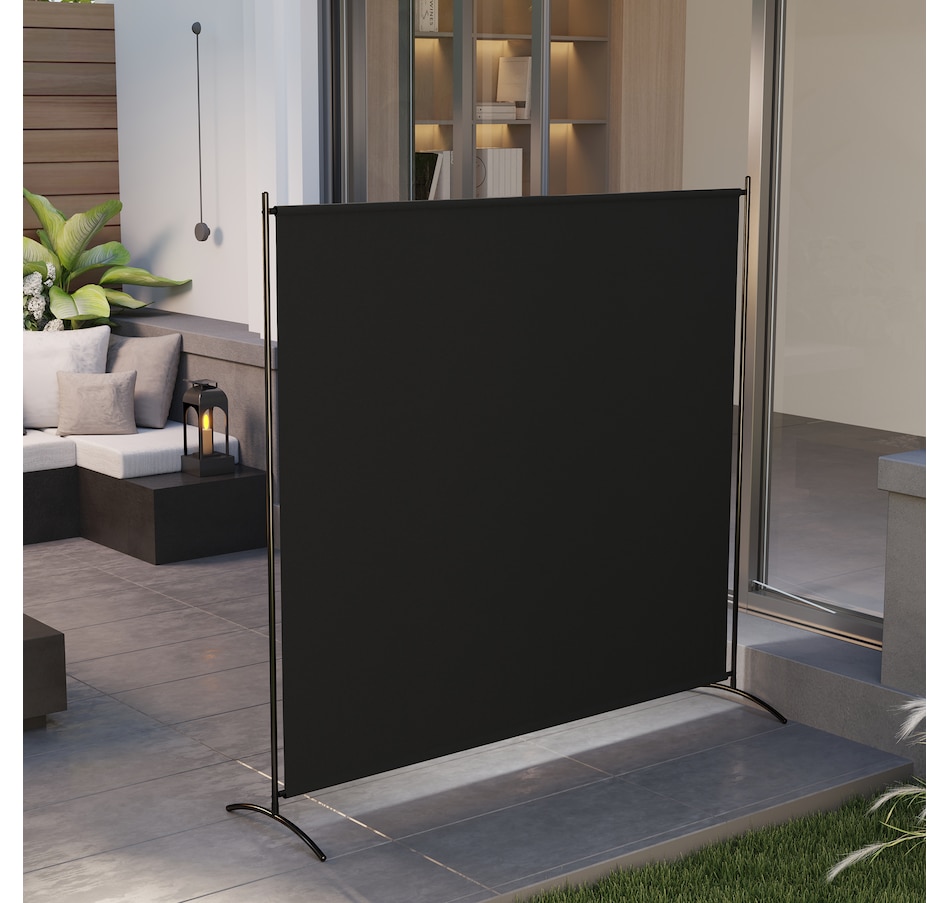 Image 929390_ALTMORE7.jpg, Product 929-390 / Price $49.99, Outsunny Single Panel Privacy Screen, UV30+ Room Divider, Black from Outsunny on TSC.ca's Home & Garden department