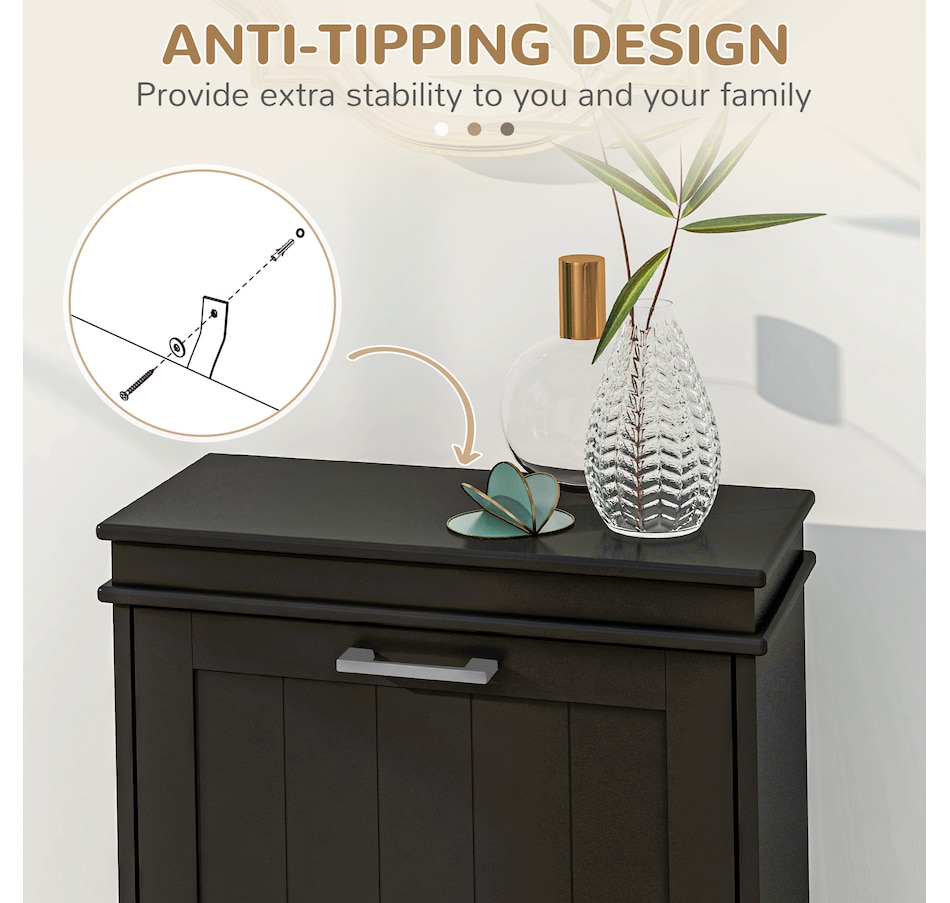 Image 929405_ALTMORE14.jpg, Product 929-405 / Price $99.99 - $139.99, HOMCOM Narrow Shoe Cabinet for Entryway with Flip Drawers Adjustable Shelf from HOMCOM on TSC.ca's Home & Garden department