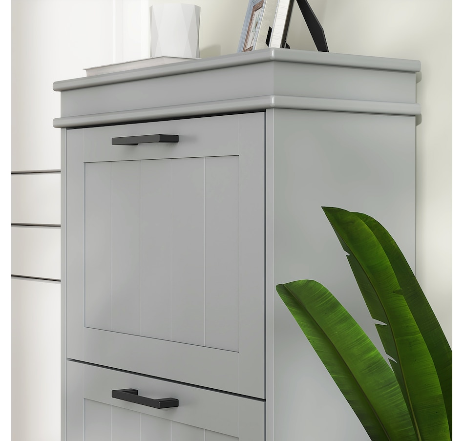 Image 929405_ALTMORE64.jpg, Product 929-405 / Price $99.99 - $139.99, HOMCOM Narrow Shoe Cabinet for Entryway with Flip Drawers Adjustable Shelf from HOMCOM on TSC.ca's Home & Garden department