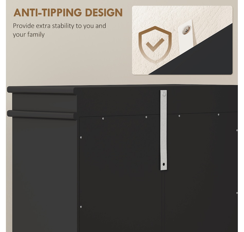 Image 929405_ALTMORE86.jpg, Product 929-405 / Price $99.99 - $139.99, HOMCOM Narrow Shoe Cabinet for Entryway with Flip Drawers Adjustable Shelf from HOMCOM on TSC.ca's Home & Garden department
