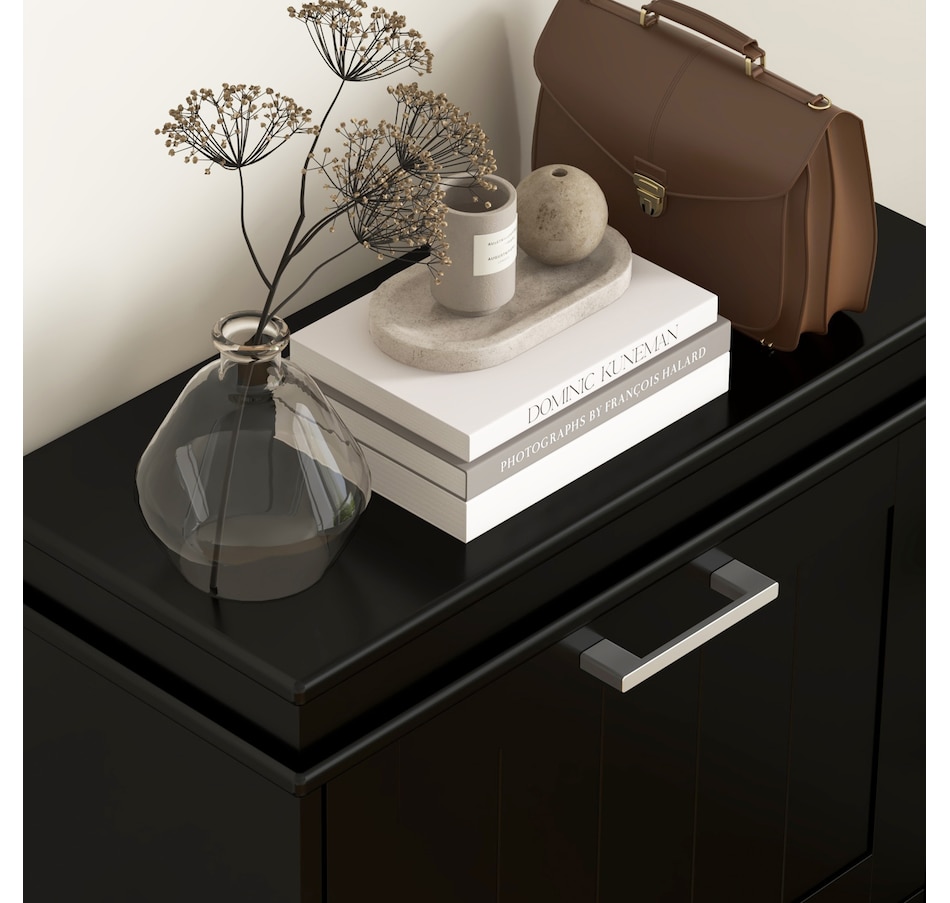 Image 929405_ALTMORE88.jpg, Product 929-405 / Price $99.99 - $139.99, HOMCOM Narrow Shoe Cabinet for Entryway with Flip Drawers Adjustable Shelf from HOMCOM on TSC.ca's Home & Garden department