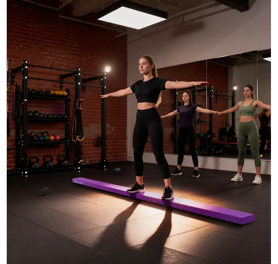 Image 929406_ALTMORE16.jpg, Product 929-406 / Price $46.99, Soozier 7FT Folding Balance Beam, Gymnastics Beam with Suede Surface from Soozier on TSC.ca's Health & Fitness department