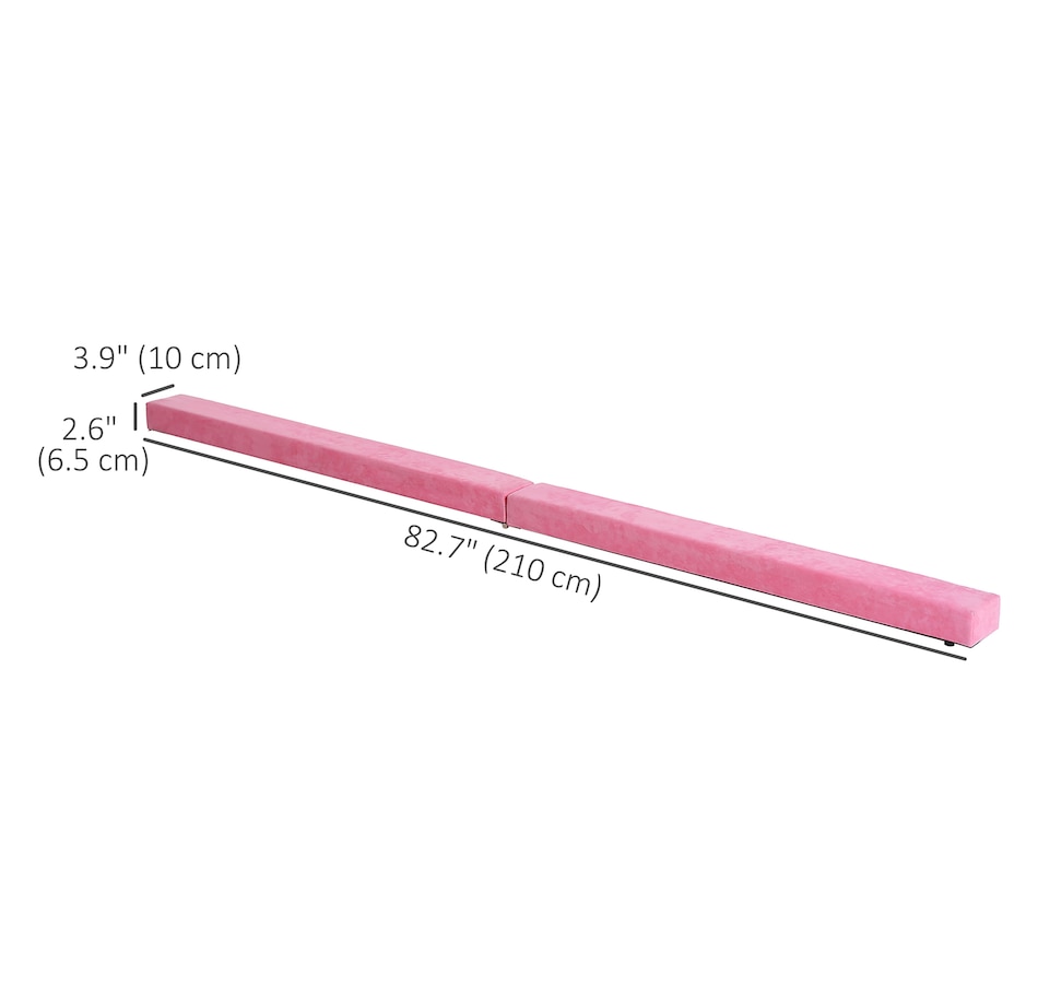 Image 929406_ALTMORE2.jpg, Product 929-406 / Price $46.99, Soozier 7FT Folding Balance Beam, Gymnastics Beam with Suede Surface from Soozier on TSC.ca's Health & Fitness department