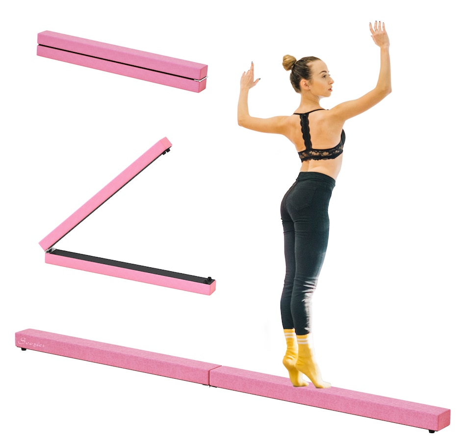 Image 929406_ST01.jpg, Product 929-406 / Price $46.99, Soozier 7FT Folding Balance Beam, Gymnastics Beam with Suede Surface from Soozier on TSC.ca's Health & Fitness department