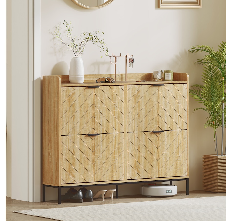 Image 929414_ALTMORE16.jpg, Product 929-414 / Price $129.99 - $139.99, HOMCOM Modern Slim Shoe Cabinet with Flip Drawers, Shoe Storage Cabinet for Entryway, Hallway from HOMCOM on TSC.ca's Home & Garden department