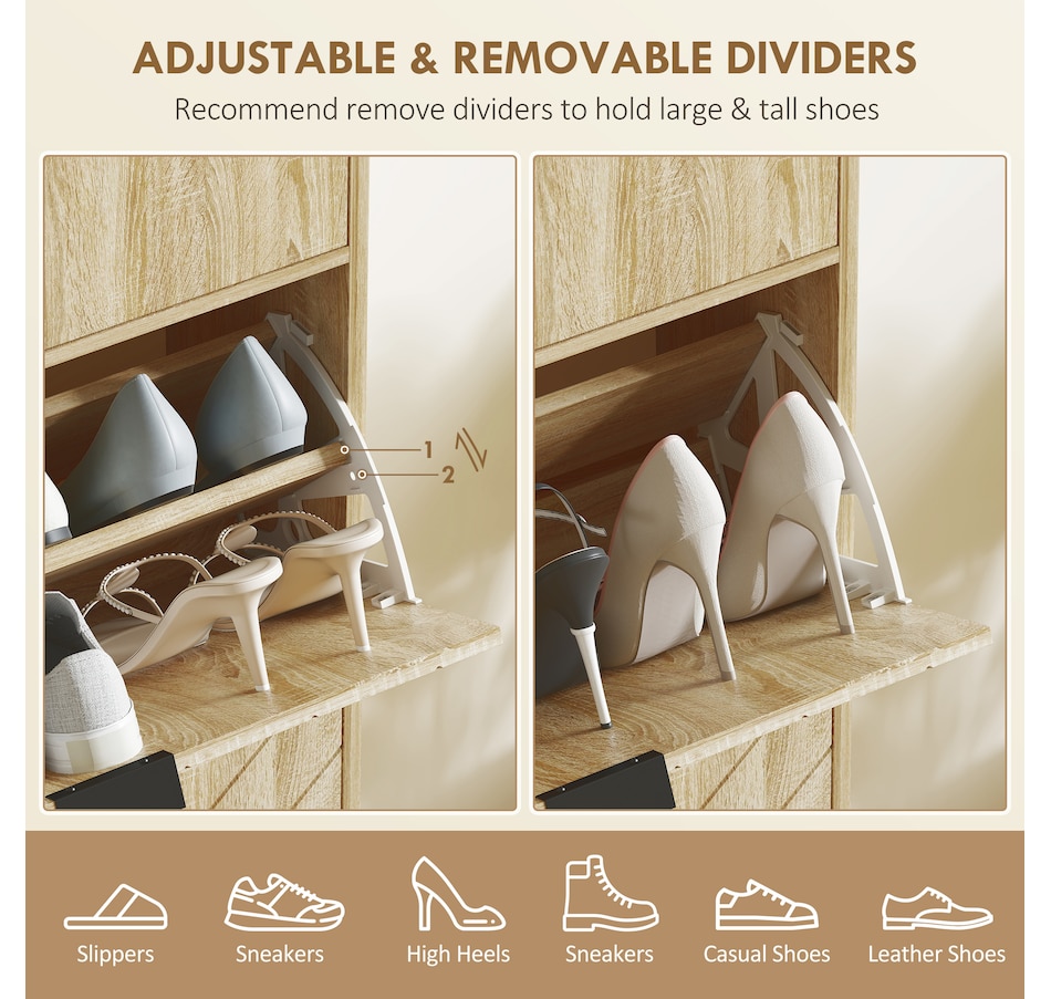 Image 929414_ALTMORE4.jpg, Product 929-414 / Price $129.99 - $139.99, HOMCOM Modern Slim Shoe Cabinet with Flip Drawers, Shoe Storage Cabinet for Entryway, Hallway from HOMCOM on TSC.ca's Home & Garden department