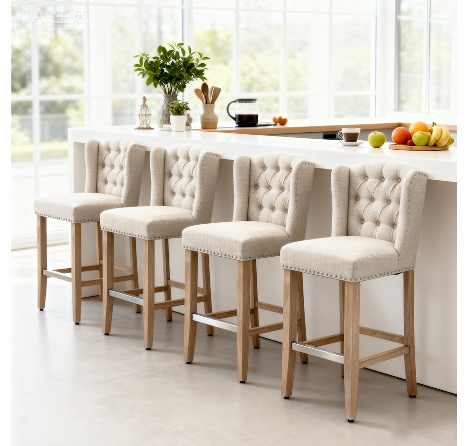 Image 929419_ALTMORE14.jpg, Product 929-419 / Price $254.99 - $359.99, HOMCOM Counter Height Bar Stools Set of 2, Upholstered Bar Chairs from HOMCOM on TSC.ca's Home & Garden department
