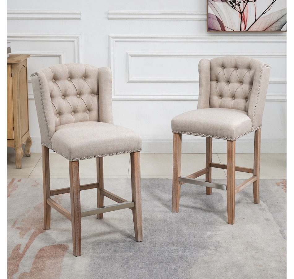 Image 929419_ALTMORE15.jpg, Product 929-419 / Price $254.99 - $359.99, HOMCOM Counter Height Bar Stools Set of 2, Upholstered Bar Chairs from HOMCOM on TSC.ca's Home & Garden department