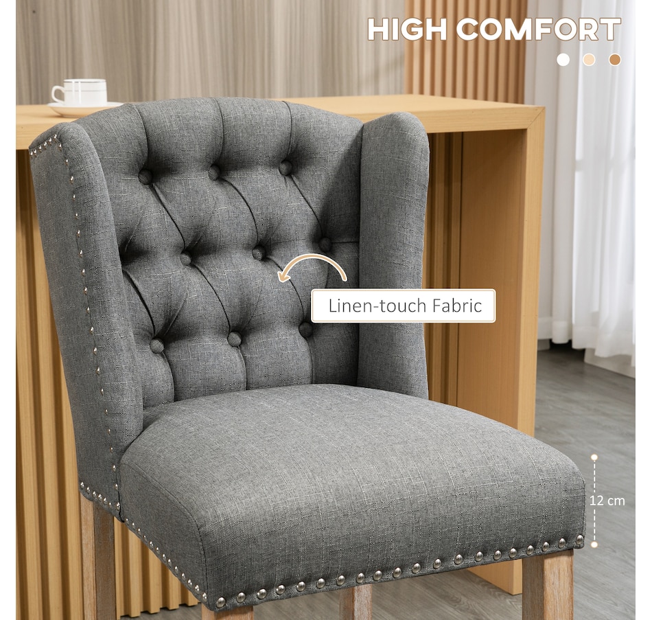 Image 929419_ALTMORE20.jpg, Product 929-419 / Price $254.99 - $359.99, HOMCOM Counter Height Bar Stools Set of 2, Upholstered Bar Chairs from HOMCOM on TSC.ca's Home & Garden department
