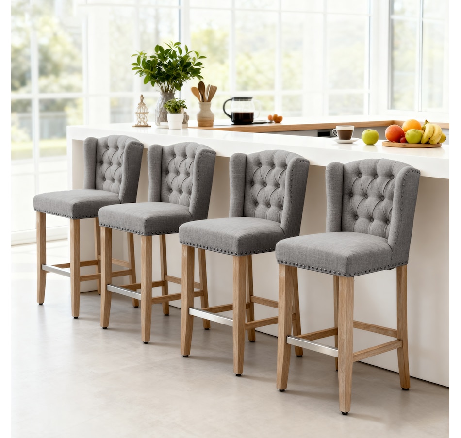 Image 929419_ALTMORE22.jpg, Product 929-419 / Price $254.99 - $359.99, HOMCOM Counter Height Bar Stools Set of 2, Upholstered Bar Chairs from HOMCOM on TSC.ca's Home & Garden department