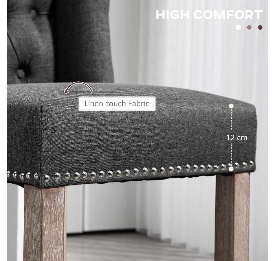 Image 929419_ALTMORE5.jpg, Product 929-419 / Price $254.99 - $359.99, HOMCOM Counter Height Bar Stools Set of 2, Upholstered Bar Chairs from HOMCOM on TSC.ca's Home & Garden department