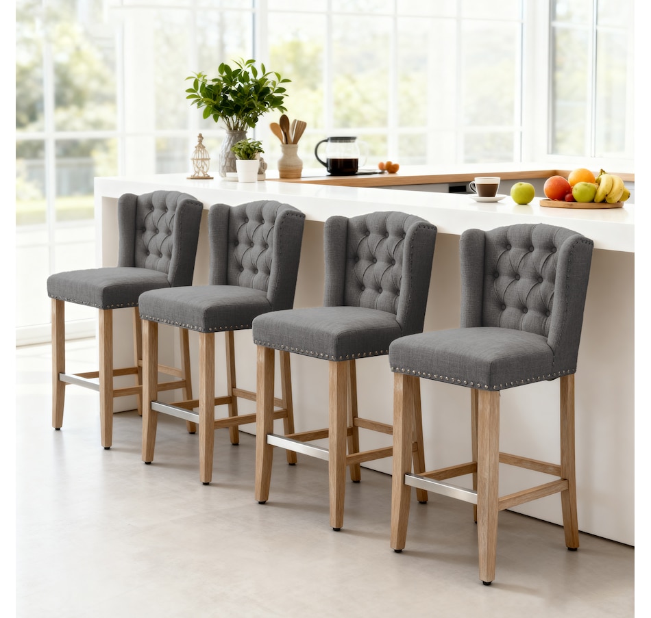 Image 929419_ALTMORE7.jpg, Product 929-419 / Price $254.99 - $359.99, HOMCOM Counter Height Bar Stools Set of 2, Upholstered Bar Chairs from HOMCOM on TSC.ca's Home & Garden department