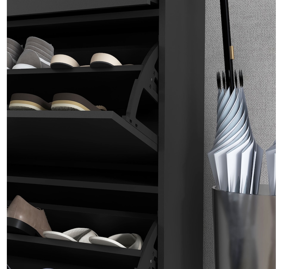 Image 929425_ALTMORE16.jpg, Product 929-425 / Price $139.99 - $159.99, HOMCOM 12 Pair Shoe Storage Cabinet with 2 Flip Doors and Drawer for Hallway from HOMCOM on TSC.ca's Home & Garden department