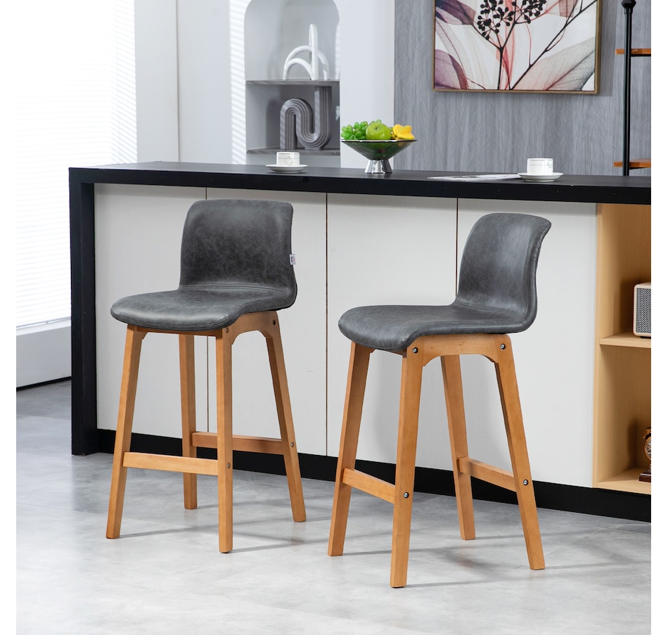 Image 929428_ALTMORE9.jpg, Product 929-428 / Price $172.99, HOMCOM Modern Wood Bar Chairs Kitchen Cafe Stools Dining Barstool from HOMCOM on TSC.ca's Home & Garden department