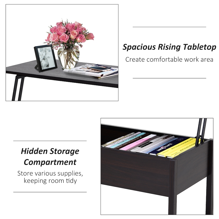 Image 929429_ALTMORE4.jpg, Product 929-429 / Price $114.99 - $124.99, HOMCOM Modern Lift Top Coffee Table Desk With Hidden Storage Compartment from HOMCOM on TSC.ca's Home & Garden department