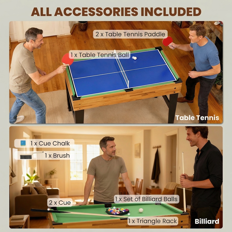 Image 929435_ALTMORE11.jpg, Product 929-435 / Price $199.99, Soozier 13-in-1 Multi Game Table, 48 in Combo Game Table for Adults from Soozier on TSC.ca's Toys & Hobbies department