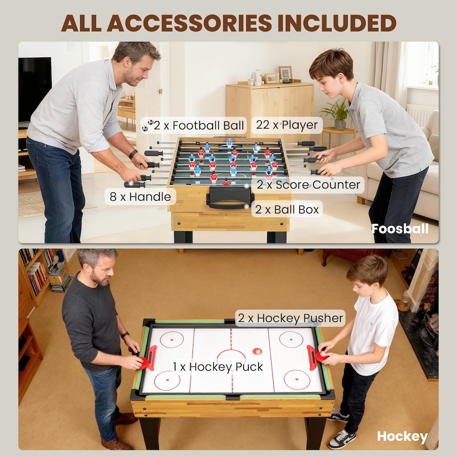 Image 929435_ALTMORE5.jpg, Product 929-435 / Price $199.99, Soozier 13-in-1 Multi Game Table, 48 in Combo Game Table for Adults from Soozier on TSC.ca's Toys & Hobbies department